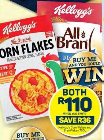 Pick n Pay Kellogg's Corn Flakes and Bran Flakes 750g offer