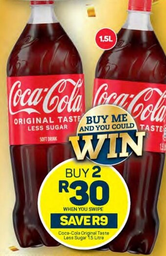 Pick n Pay Coca-Cola Original Taste Less Sugar 1.5 Litre offer