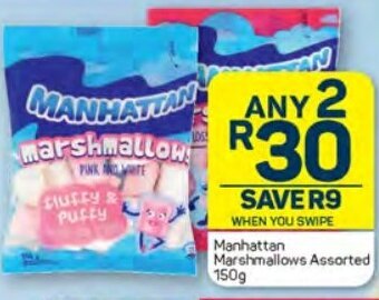 Pick n Pay Manhattan Marshmallows Assorted 150g offer