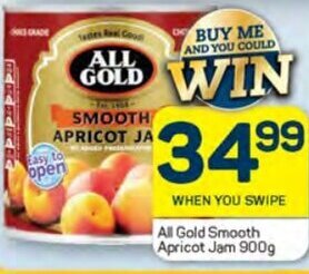 Pick n Pay All Gold Smooth Apricot Jam 900g offer