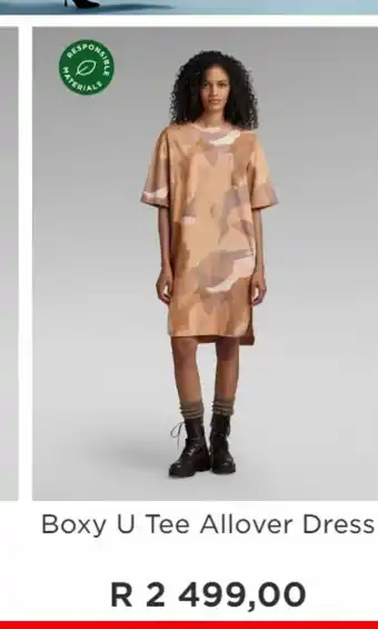 Boxy u tee allover dress