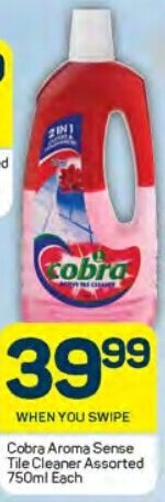 Pick n Pay Cobra Aroma Sense Tile Cleaner Assorted 750ml Each offer