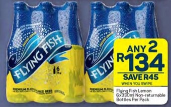 Pick n Pay Flying Fish Lemon 6x330ml Non-returnable Bottles Per Pack offer