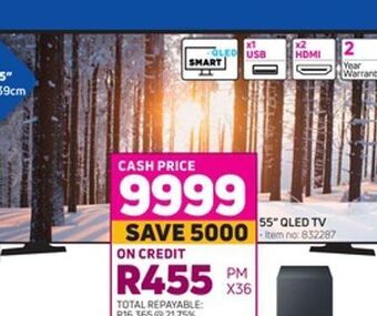 Game Qled tv samsung 55'' offer