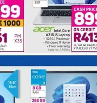 Game Intel core a315 i3 laptop offer