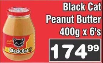 Advance Cash n Carry Black Cat Peanut Butter 400gx6's offer
