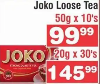 Advance Cash n Carry Joko Loose Tea 50g x 10's offer