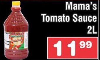 Advance Cash n Carry Mama's Tomato Sauce 2L offer