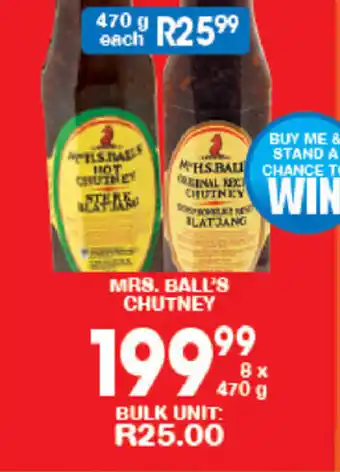 Giant Hyper Mrs. Balls Chutney offer