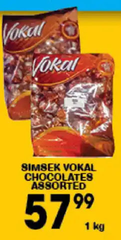 Simsek Vokal Chocolates Assorted 1kg