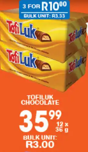 Giant Hyper Tofiluk Chocolate 12x36g offer