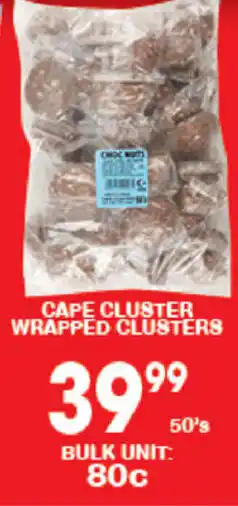 Giant Hyper Cape Cluster Wrapped Clusters 50's offer