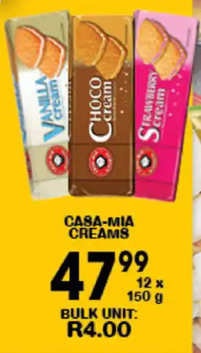 Giant Hyper Casa-Mia Creams 12x150g offer