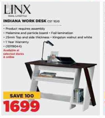 LINX Indiana Work Desk