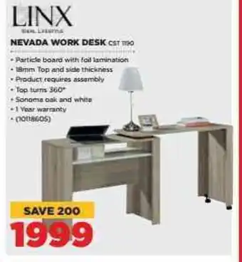 HiFi Corp LINX Nevada Work Desk offer