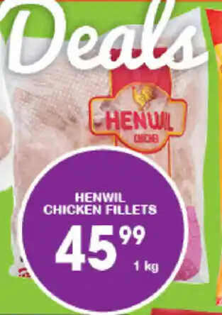 Giant Hyper Henwil Chicken Fillets 1kg offer