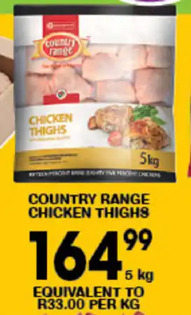 Giant Hyper Country Range Chicken Thighs 5kg offer