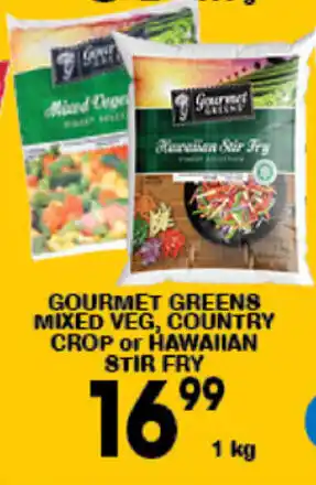 Giant Hyper Gourmet Greens Mixed Veg, Country Crop or Hawaiian Stir Fry 1kg offer