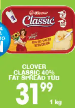 Giant Hyper Clover Classic 40% Fat Spread Tub 1kg offer