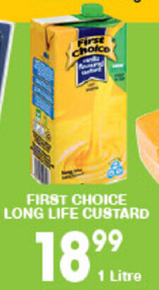 Giant Hyper First Choice Long Life Custard 1 Litre offer