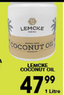 Giant Hyper Lemcke Coconut Oil 1 Litre offer