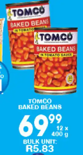 Giant Hyper Tomco Baked Beans 12x400g offer