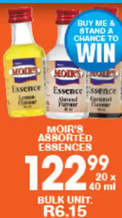 Moir's Assorted Essences 20x40ml