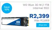 First Shop WD Blue 3D M.2 1TB Internal SSD offer