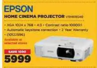 HiFi Corp Epson Home Cinema Projector offer