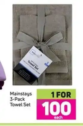 Game Mainstays 3-pack towel set offer