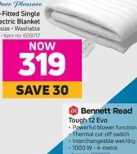Flitted single electric blanket offer at Game