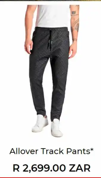 Allover track pants