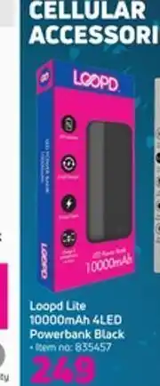 Game Loopd lite 1000mah 4led powerbank black offer