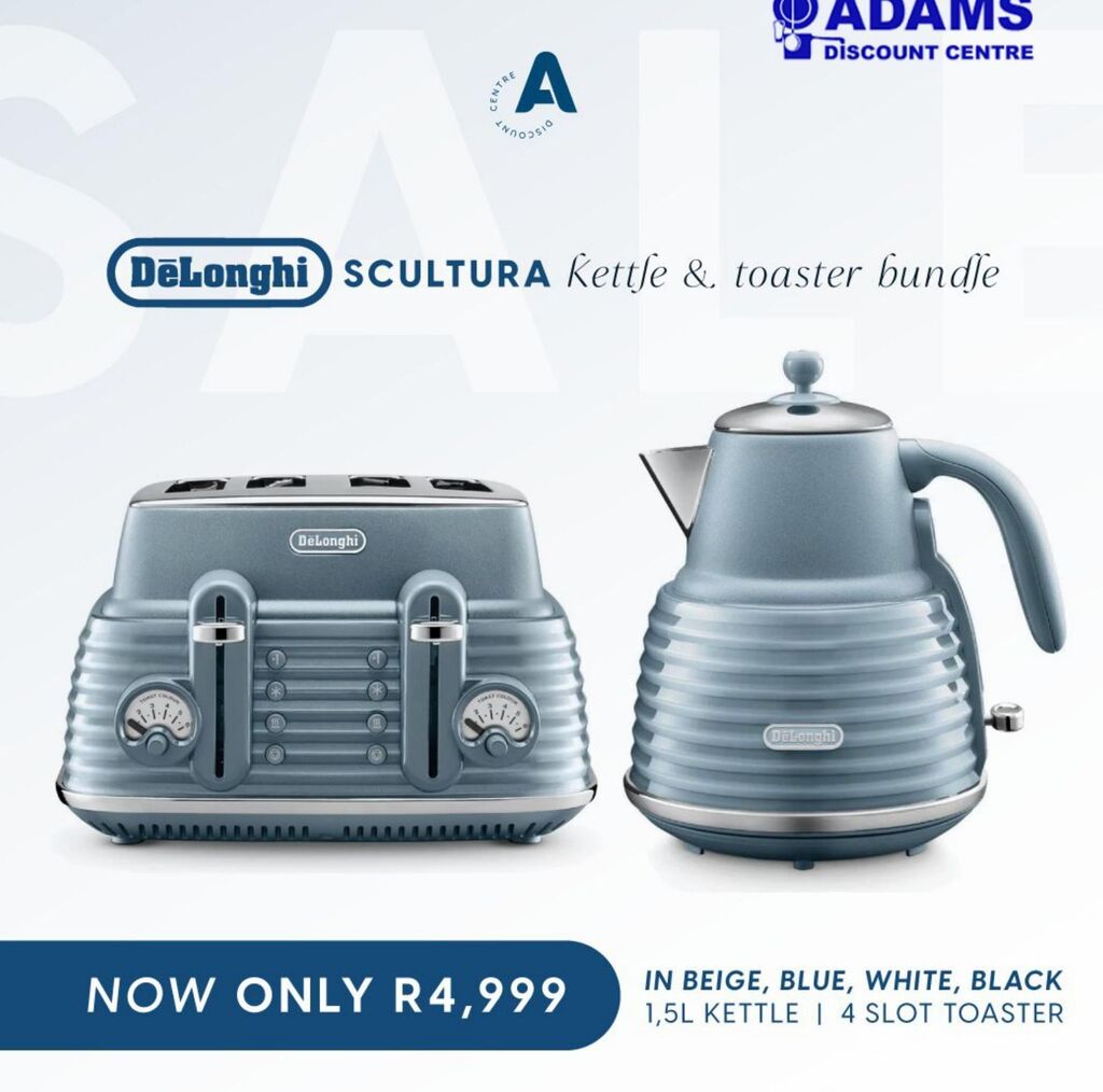 1.5l kettle delonghi offer at Adams Discount Centre