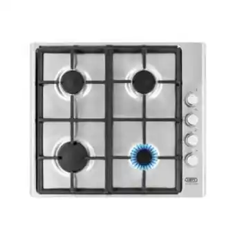 Defy slimline gas hob side control stainless steel - dhg133