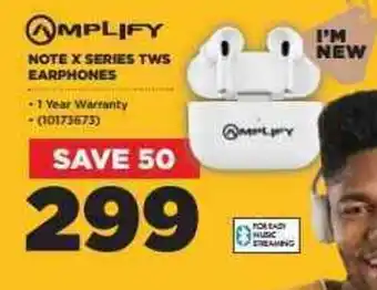 Amplify Note X Series TWS Earphones
