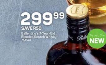 Pick n Pay Whiskey ballantine's 750ml offer