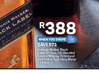 Pick n Pay Whiskey johnnie walker black 1.5 litre offer