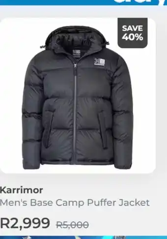 OneDayOnly Men's base camp puffer jacket offer