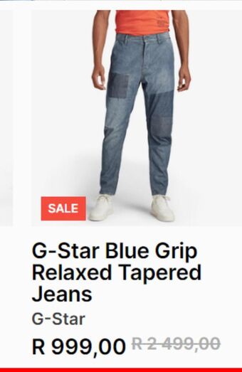Markham G-star blue grip relaxed tapered jeans offer