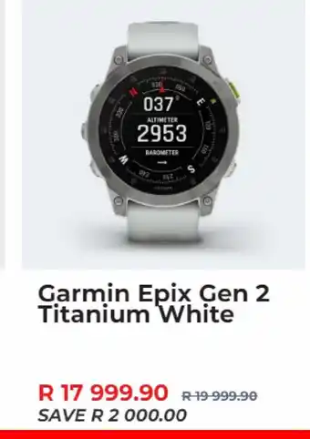 Sportsmans Warehouse Garmin epix gen 2 titanium white offer