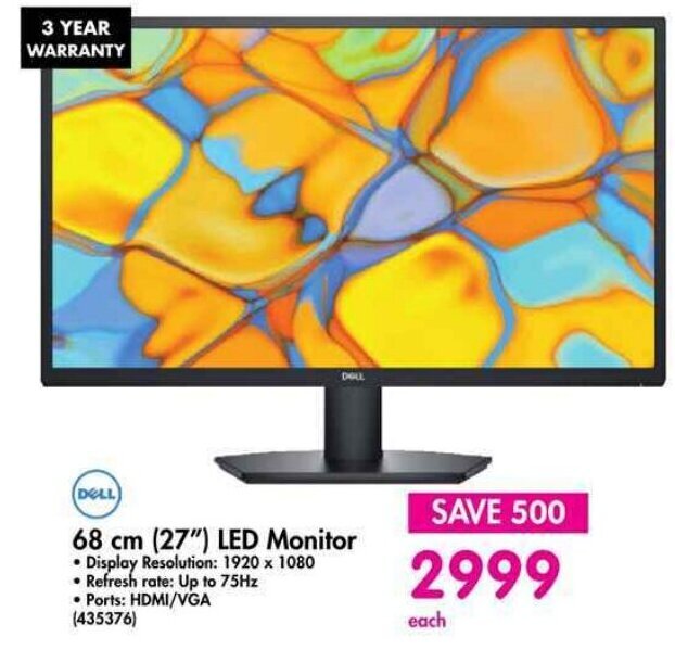 68 cm (27") LED Monitor offer at Makro