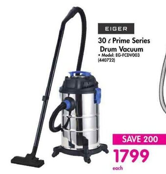 Makro EIGER 30l Prime Series Drum Vacuum offer