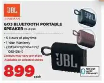 HiFi Corp JBL GO3 Bluetooth Portable Speaker offer