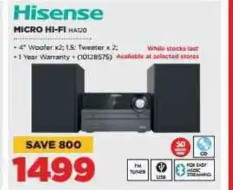 HiFi Corp Hisense Micro Hi-Fi offer