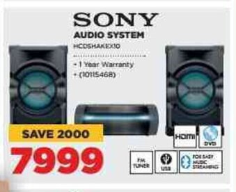 HiFi Corp Sony Audio System offer