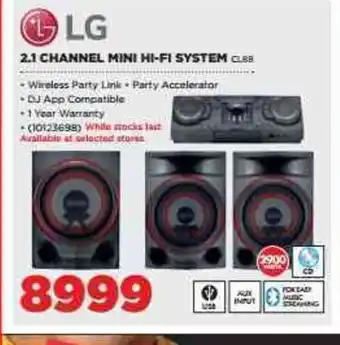 HiFi Corp LG 2.1 Channel Mini Hi-Fi System offer