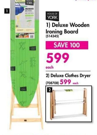 Makro 1) Deluxe Wooden Ironing Board offer
