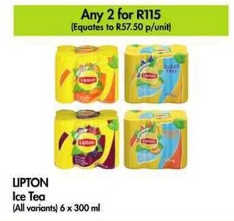 Makro LIPTON Ice Tea (All variants) 6 x 300 ml offer