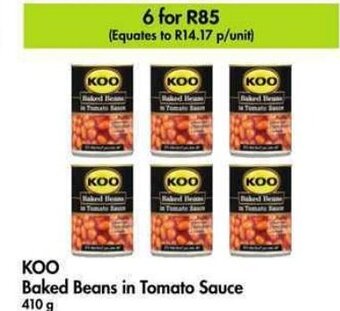 Makro KOO Baked Beans in Tomato Sauce 410 g offer